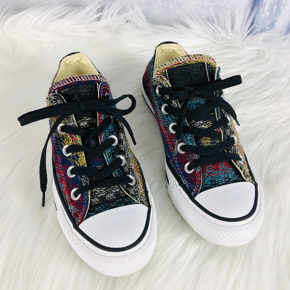 Converse Shoes - Converse Sneakers Boho Aztec Rug Pattern Sz 6